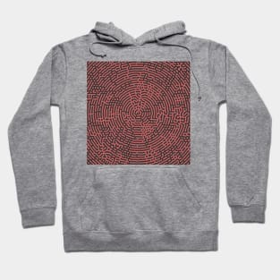 Radial Turing Pattern (Rose Gold) Hoodie